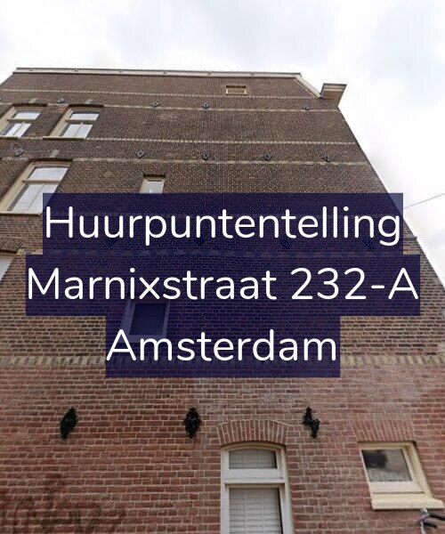 Foto gevel Huurpuntentelling voor Marnixstraat 232-A, Amsterdam