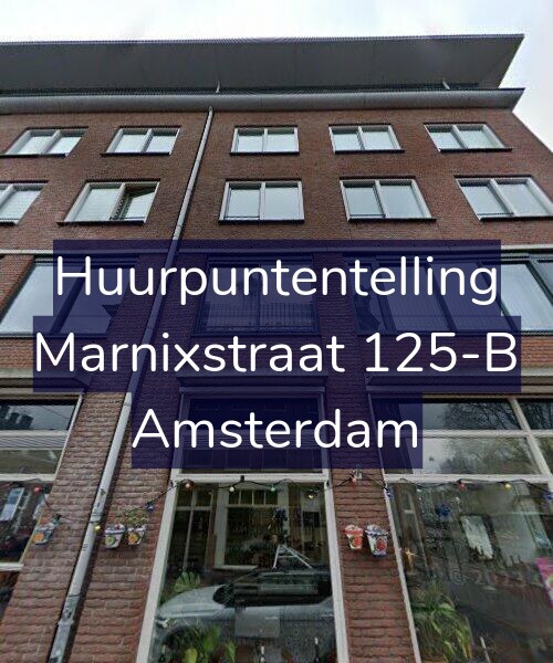 Foto gevel Huurpuntentelling voor Marnixstraat 125-B, Amsterdam