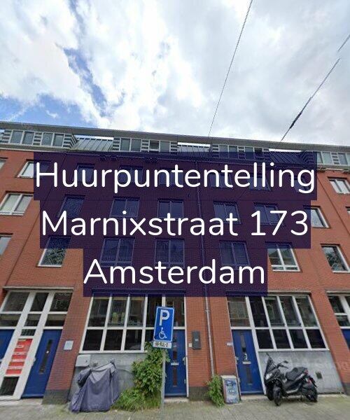 Foto gevel Huurpuntentelling voor Marnixstraat 173, Amsterdam