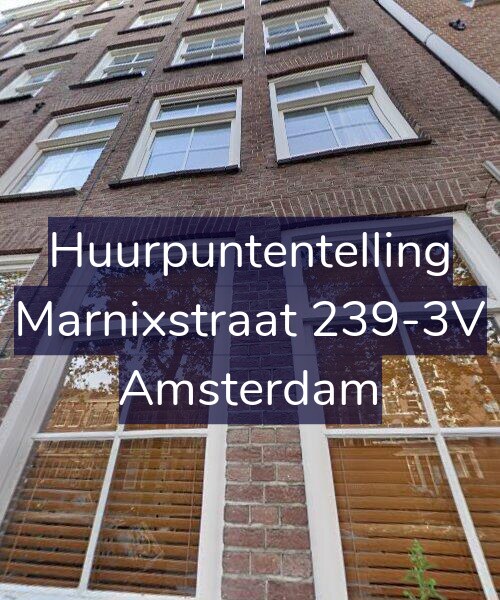 Foto gevel Huurpuntentelling voor Marnixstraat 239-3V, Amsterdam
