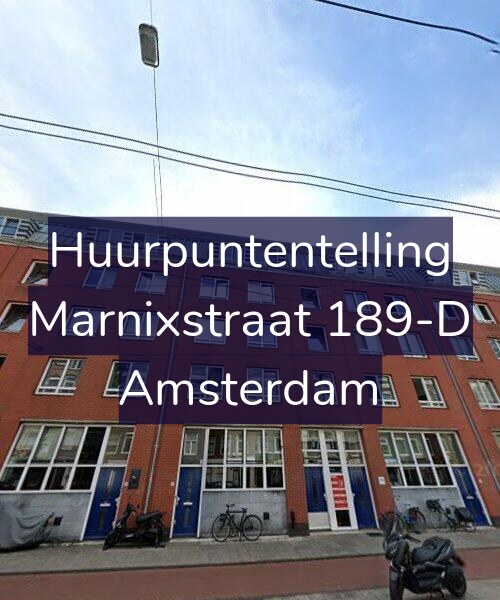 Foto gevel Huurpuntentelling voor Marnixstraat 189-D, Amsterdam