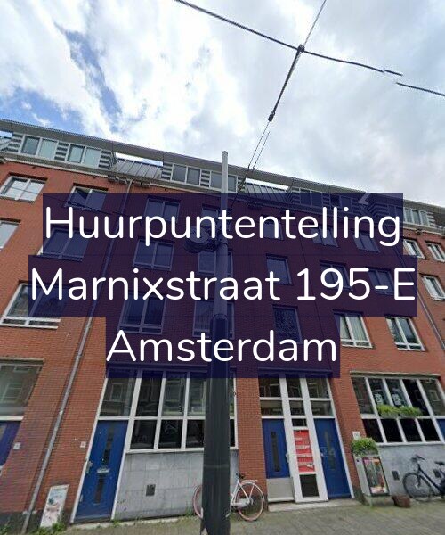 Foto gevel Huurpuntentelling voor Marnixstraat 195-E, Amsterdam