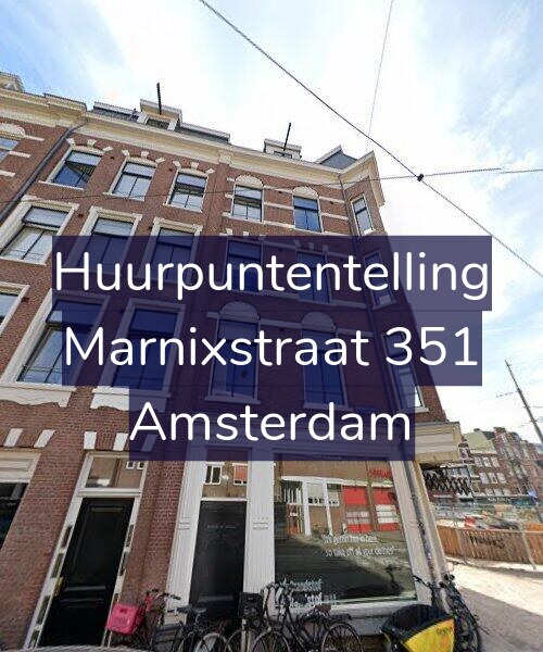 Foto gevel Huurpuntentelling voor Marnixstraat 351, Amsterdam