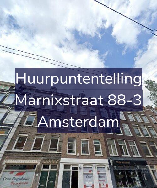 Foto gevel Huurpuntentelling voor Marnixstraat 88-3, Amsterdam