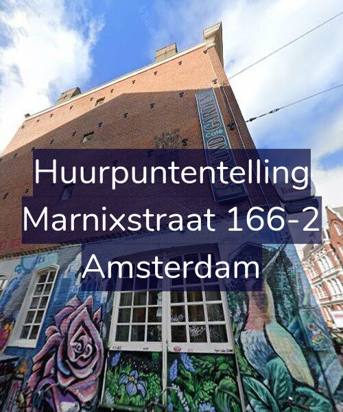 Foto gevel Huurpuntentelling voor Marnixstraat 166-2, Amsterdam