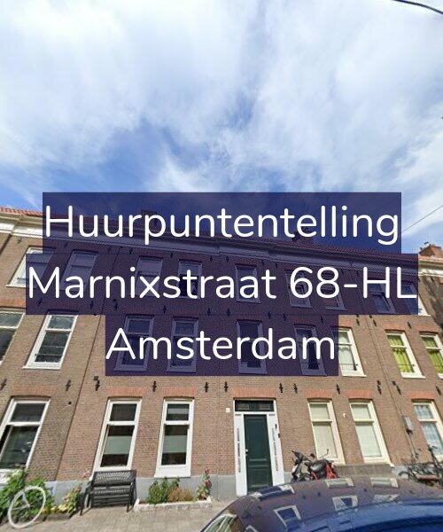 Foto gevel Huurpuntentelling voor Marnixstraat 68-HL, Amsterdam