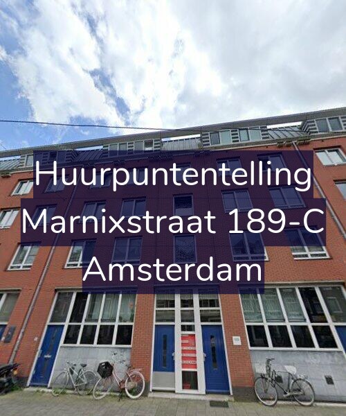 Foto gevel Huurpuntentelling voor Marnixstraat 189-C, Amsterdam