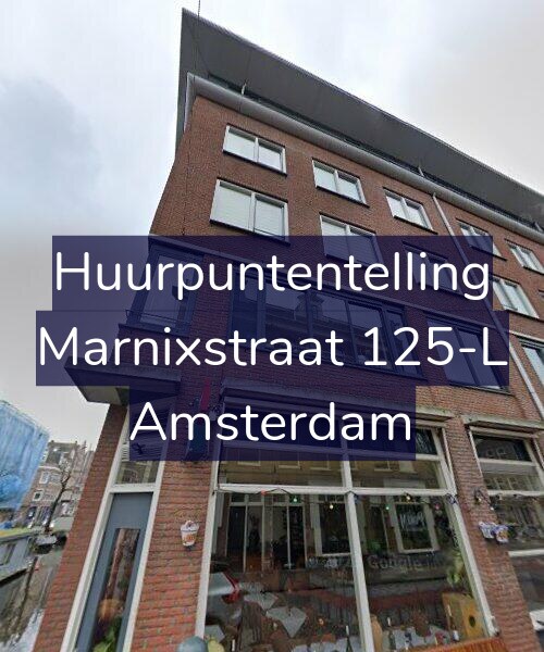 Foto gevel Huurpuntentelling voor Marnixstraat 125-L, Amsterdam