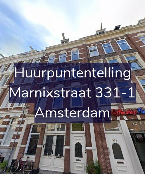 Foto gevel Huurpuntentelling voor Marnixstraat 331-1, Amsterdam