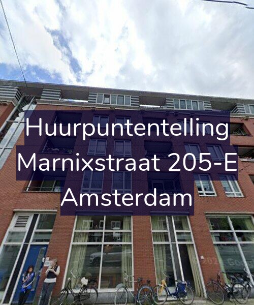 Foto gevel Huurpuntentelling voor Marnixstraat 205-E, Amsterdam