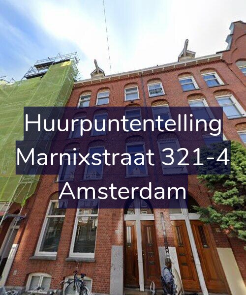 Foto gevel Huurpuntentelling voor Marnixstraat 321-4, Amsterdam