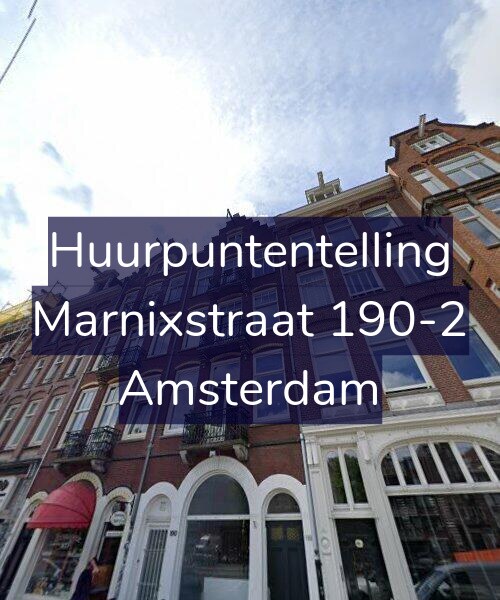 Foto gevel Huurpuntentelling voor Marnixstraat 190-2, Amsterdam
