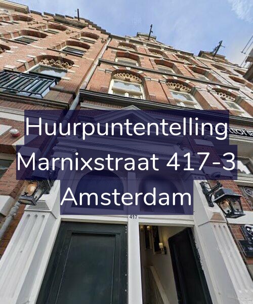 Foto gevel Huurpuntentelling voor Marnixstraat 417-3, Amsterdam
