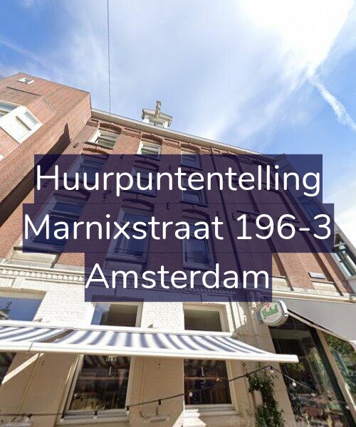Foto gevel Huurpuntentelling voor Marnixstraat 196-3, Amsterdam