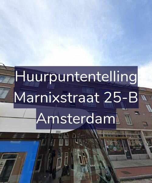 Foto gevel Huurpuntentelling voor Marnixstraat 25-B, Amsterdam