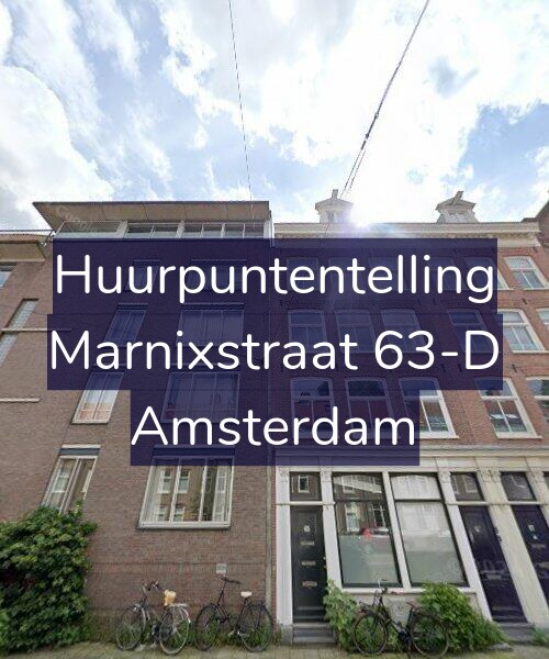 Foto gevel Huurpuntentelling voor Marnixstraat 63-D, Amsterdam