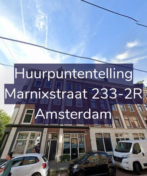 Foto gevel Huurpuntentelling voor Marnixstraat 233-2R, Amsterdam