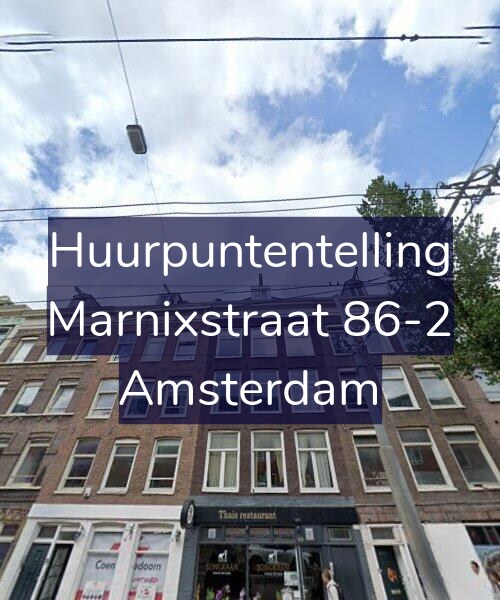 Foto gevel Huurpuntentelling voor Marnixstraat 86-2, Amsterdam