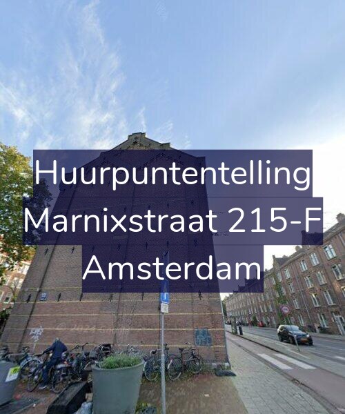Foto gevel Huurpuntentelling voor Marnixstraat 215-F, Amsterdam