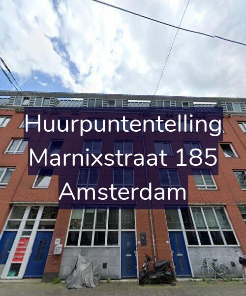 Foto gevel Huurpuntentelling voor Marnixstraat 185, Amsterdam