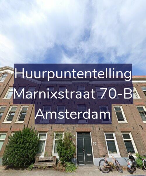 Foto gevel Huurpuntentelling voor Marnixstraat 70-B, Amsterdam