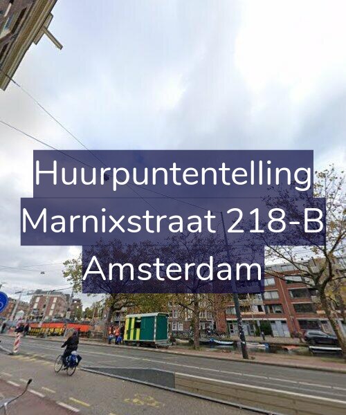 Foto gevel Huurpuntentelling voor Marnixstraat 218-B, Amsterdam