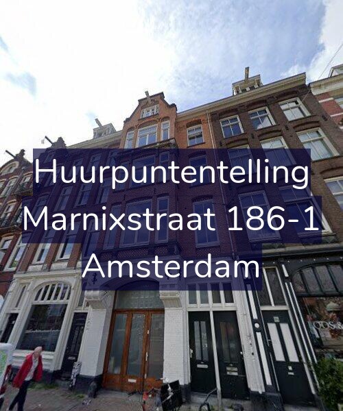 Foto gevel Huurpuntentelling voor Marnixstraat 186-1, Amsterdam