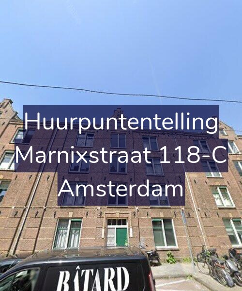 Foto gevel Huurpuntentelling voor Marnixstraat 118-C, Amsterdam