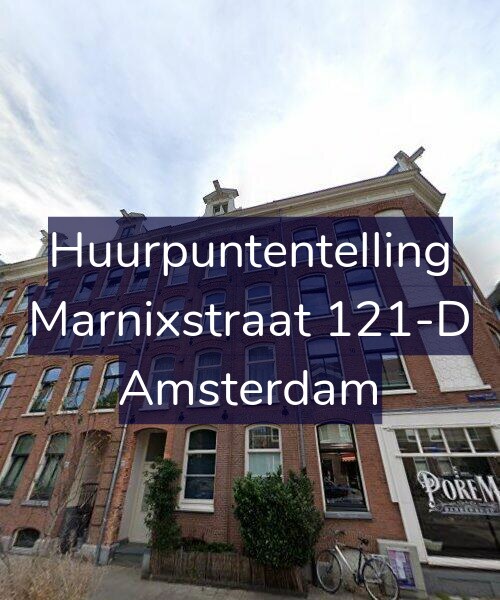 Foto gevel Huurpuntentelling voor Marnixstraat 121-D, Amsterdam