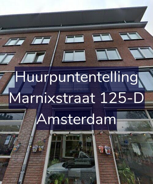 Foto gevel Huurpuntentelling voor Marnixstraat 125-D, Amsterdam