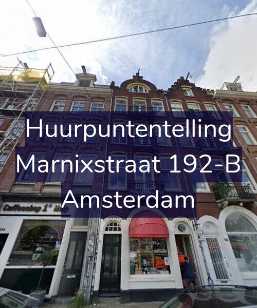 Foto gevel Huurpuntentelling voor Marnixstraat 192-B, Amsterdam