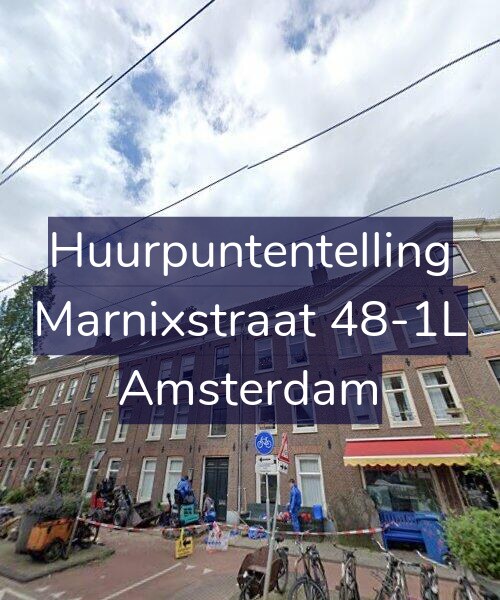 Foto gevel Huurpuntentelling voor Marnixstraat 48-1L, Amsterdam