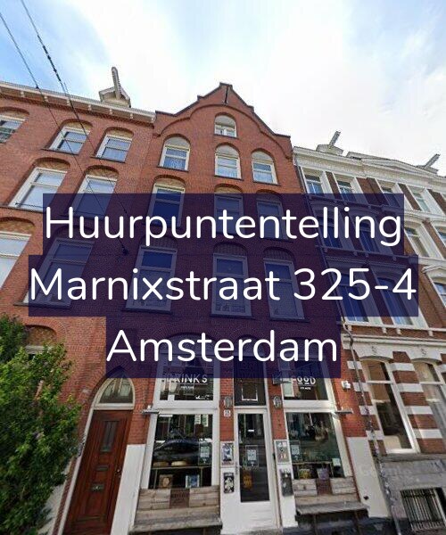 Foto gevel Huurpuntentelling voor Marnixstraat 325-4, Amsterdam