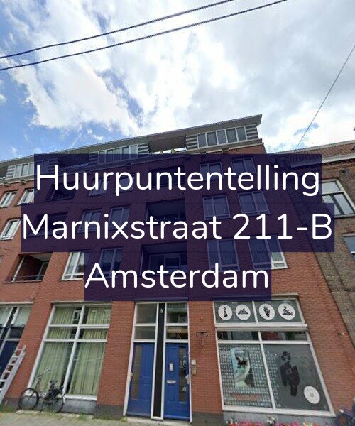 Foto gevel Huurpuntentelling voor Marnixstraat 211-B, Amsterdam