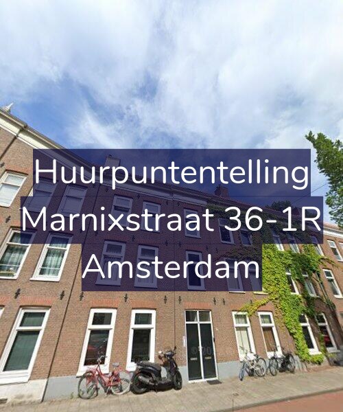 Foto gevel Huurpuntentelling voor Marnixstraat 36-1R, Amsterdam