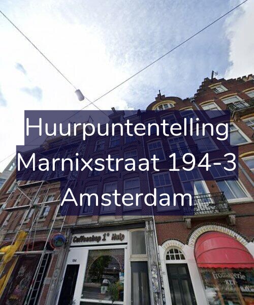 Foto gevel Huurpuntentelling voor Marnixstraat 194-3, Amsterdam