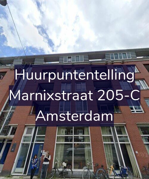 Foto gevel Huurpuntentelling voor Marnixstraat 205-C, Amsterdam