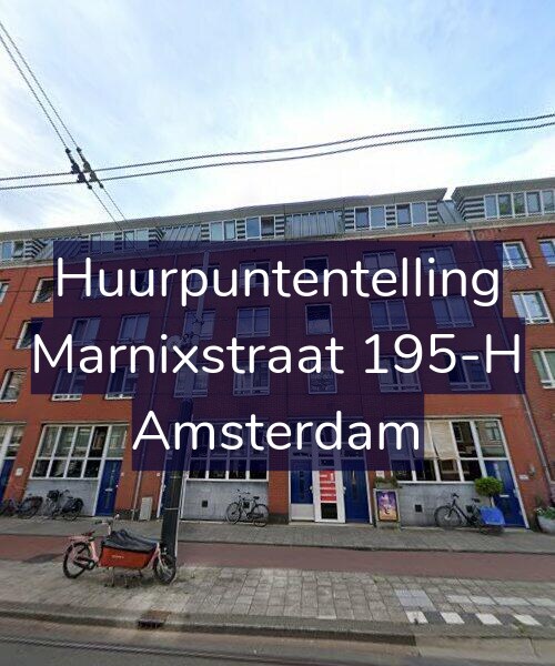 Foto gevel Huurpuntentelling voor Marnixstraat 195-H, Amsterdam