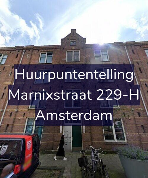 Foto gevel Huurpuntentelling voor Marnixstraat 229-H, Amsterdam