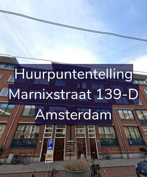 Foto gevel Huurpuntentelling voor Marnixstraat 139-D, Amsterdam