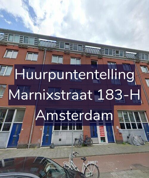 Foto gevel Huurpuntentelling voor Marnixstraat 183-H, Amsterdam