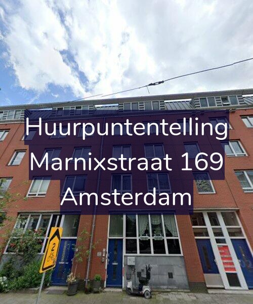 Foto gevel Huurpuntentelling voor Marnixstraat 169, Amsterdam