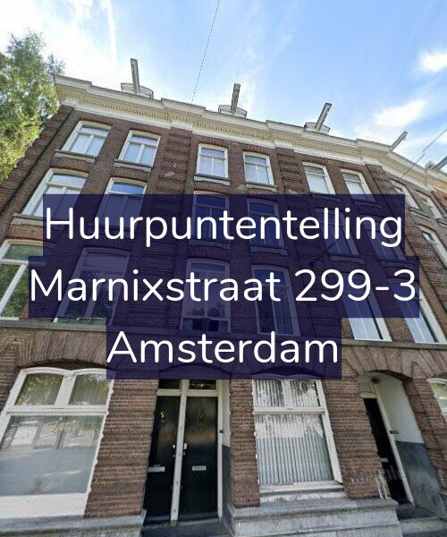 Foto gevel Huurpuntentelling voor Marnixstraat 299-3, Amsterdam