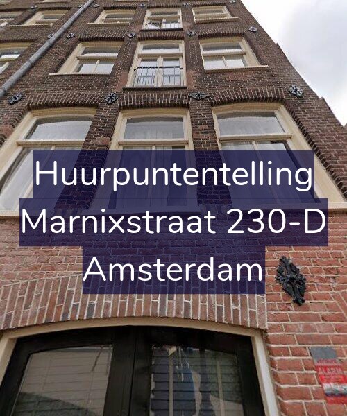 Foto gevel Huurpuntentelling voor Marnixstraat 230-D, Amsterdam