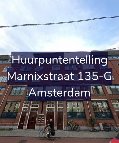 Foto gevel Huurpuntentelling voor Marnixstraat 135-G, Amsterdam
