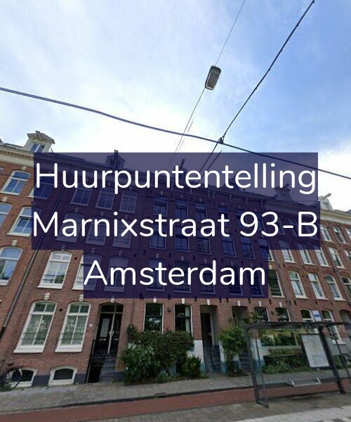 Foto gevel Huurpuntentelling voor Marnixstraat 93-B, Amsterdam