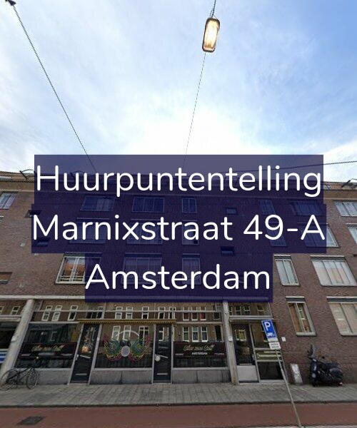 Foto gevel Huurpuntentelling voor Marnixstraat 49-A, Amsterdam