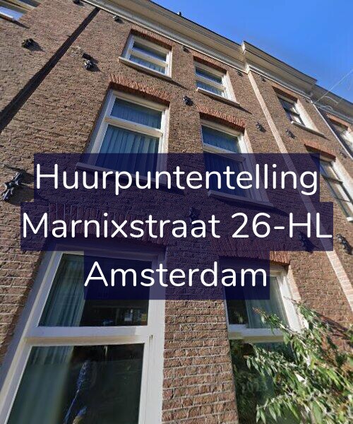 Foto gevel Huurpuntentelling voor Marnixstraat 26-HL, Amsterdam