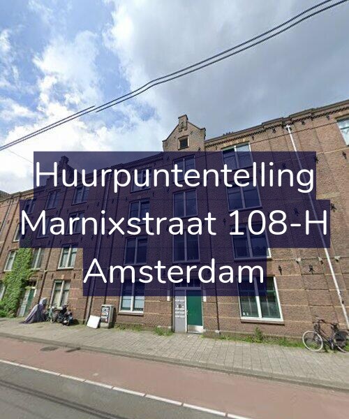 Foto gevel Huurpuntentelling voor Marnixstraat 108-H, Amsterdam