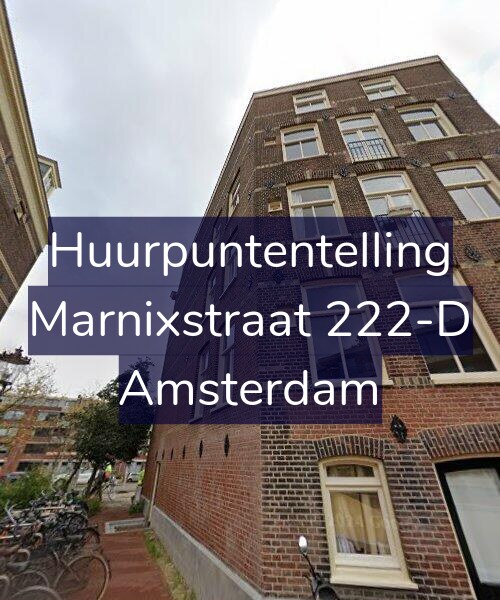 Foto gevel Huurpuntentelling voor Marnixstraat 222-D, Amsterdam